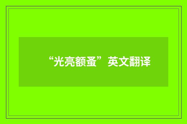 “光亮额蚤”英文翻译