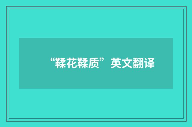 “鞣花鞣质”英文翻译