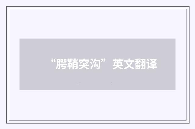 “腭鞘突沟”英文翻译