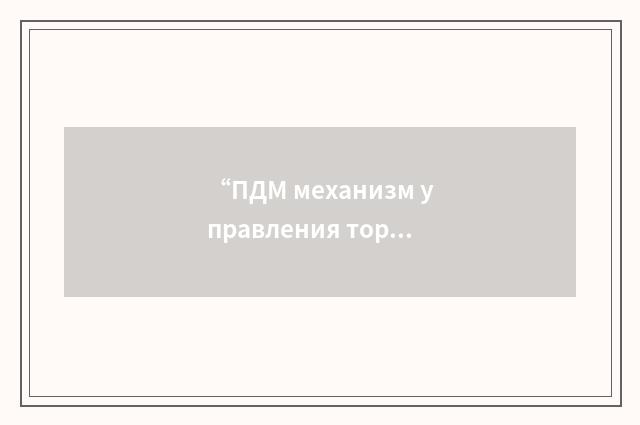 “ПДМ механизм управления тормозным щитком”俄汉翻译