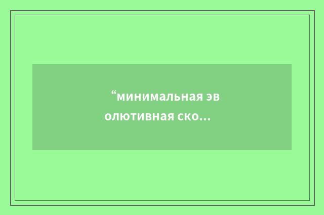 “минимальная эволютивная скорость полёта на одном двигателе”俄汉翻译