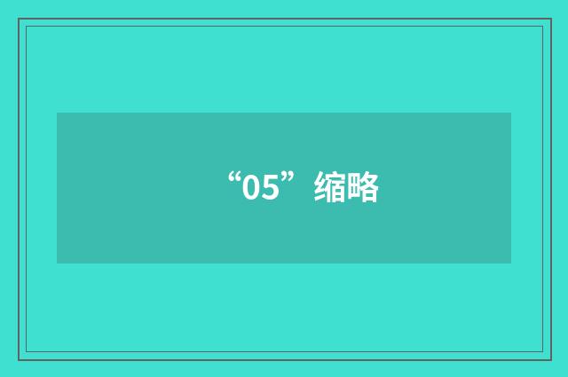“05”缩略