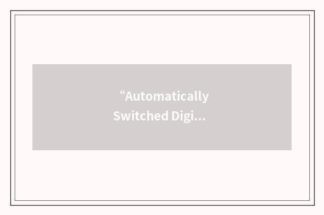 “Automatically Switched Digital Service Protection Network”缩略