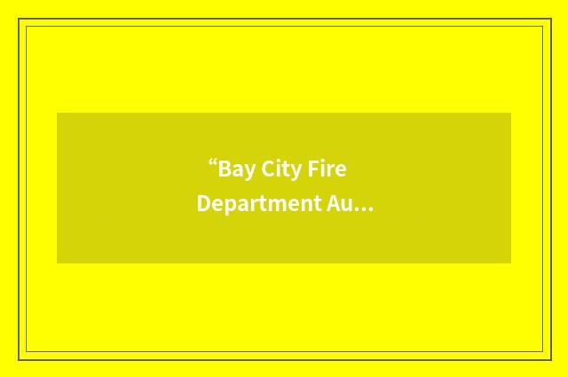 “Bay City Fire Department Auxiliary”缩略