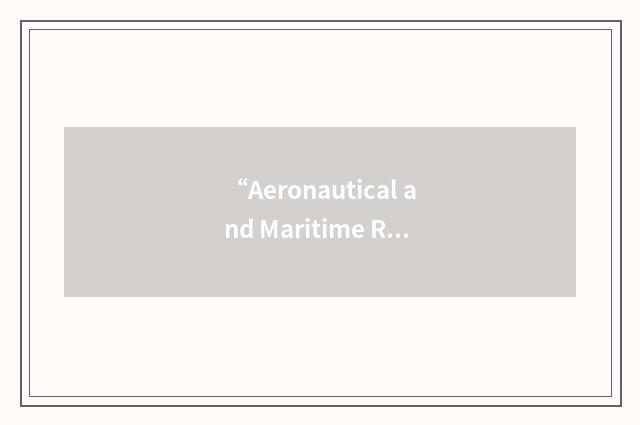 “Aeronautical and Maritime Research Laboratory”缩略