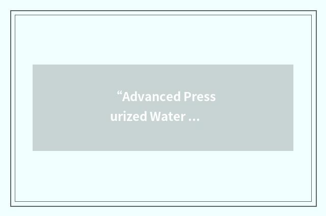 “Advanced Pressurized Water Reactor”缩略