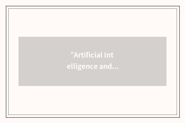 “Artificial Intelligence and Simulation Behaviour”缩略