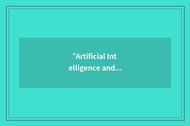 “Artificial Intelligence and Soft Computing”缩略