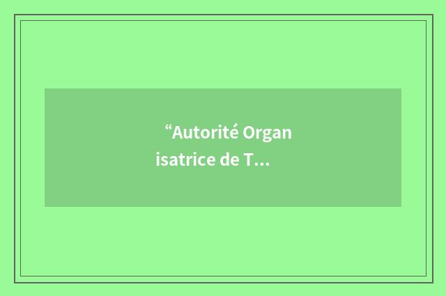 “Autorité Organisatrice de Transport Urbain”缩略