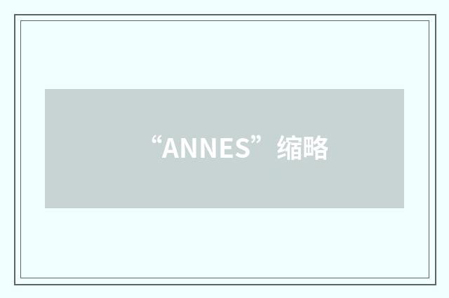 “ANNES”缩略