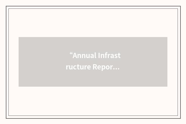 “Annual Infrastructure Report”缩略