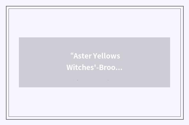 “Aster Yellows Witches'-Broom Phytoplasma”缩略