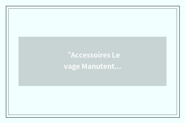 “Accessoires Levage Manutention”缩略