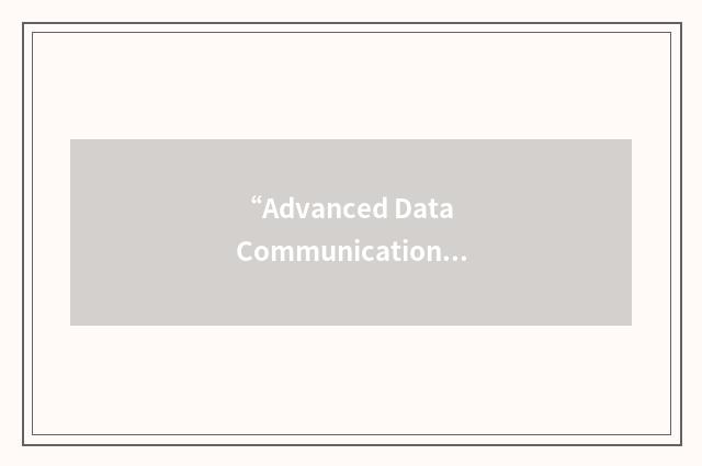 “Advanced Data Communications for Stores Emulation”缩略