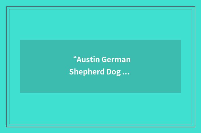 “Austin German Shepherd Dog Rescue”缩略