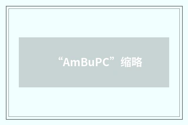 “AmBuPC”缩略