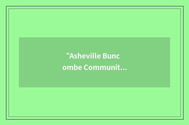 “Asheville Buncombe Community Christian Ministry”缩略