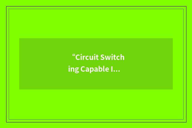“Circuit Switching Capable Interface”缩略