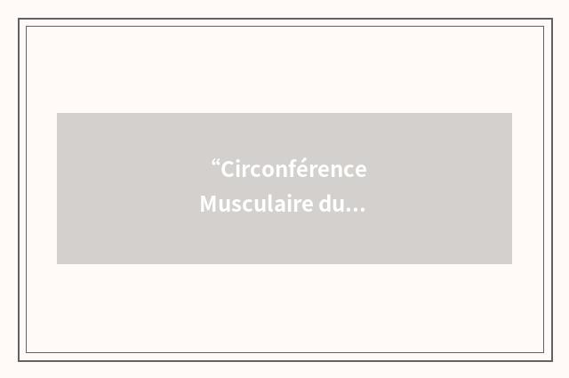 “Circonférence Musculaire du Bras”缩略