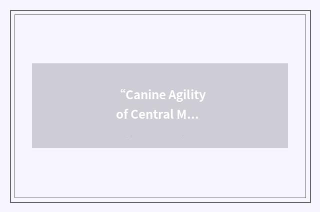 “Canine Agility of Central Minnesota”缩略