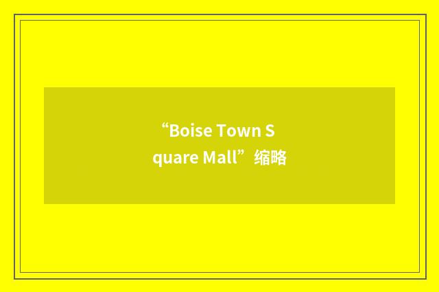 “Boise Town Square Mall”缩略