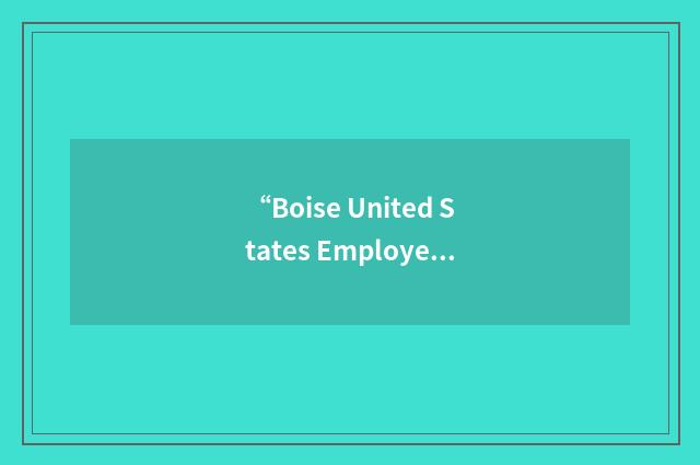“Boise United States Employees Federal Credit Union”缩略