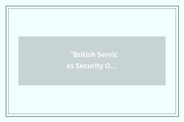 “British Services Security Organisation”缩略