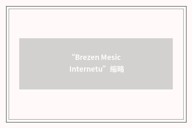 “Brezen Mesic Internetu”缩略