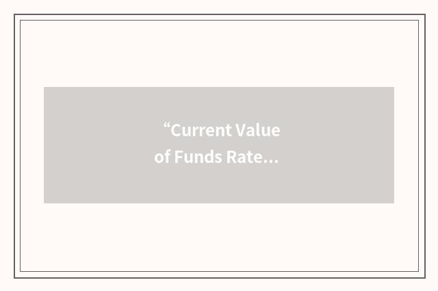 “Current Value of Funds Rate”缩略