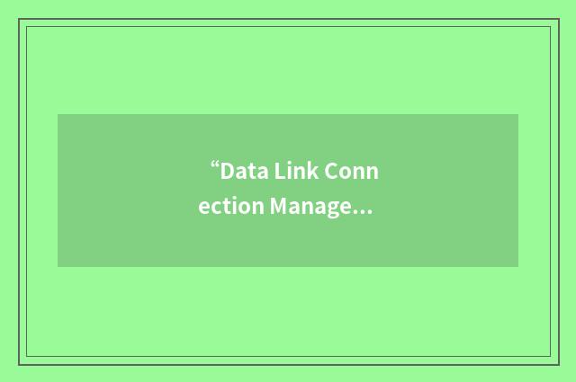 “Data Link Connection Management Interface”缩略