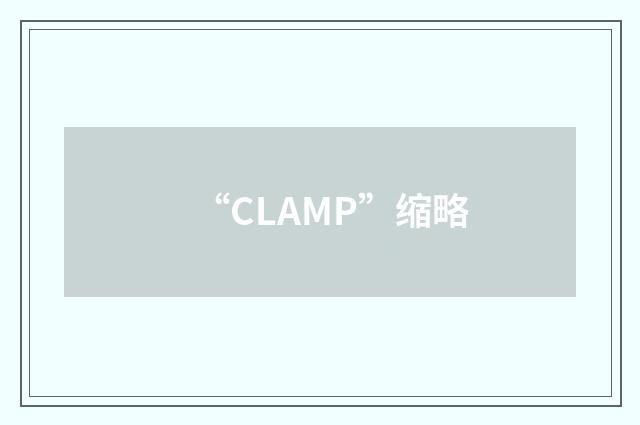 “CLAMP”缩略