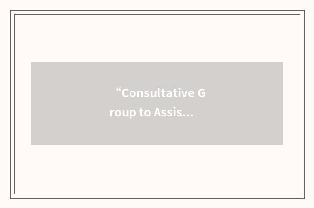 “Consultative Group to Assist the Poorest”缩略