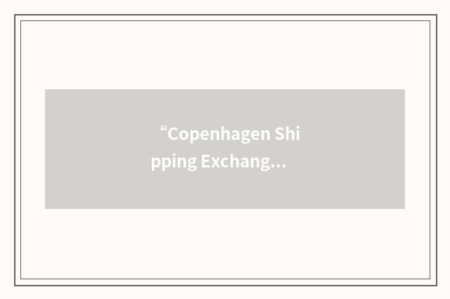 “Copenhagen Shipping Exchange”缩略