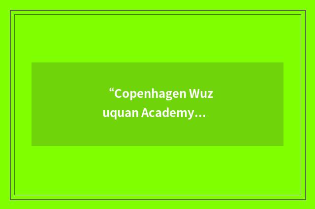 “Copenhagen Wuzuquan Academy”缩略