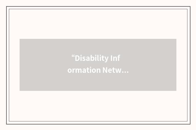 “Disability Information Network of South Australia”缩略