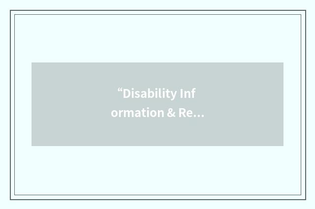 “Disability Information & Referral Centre Eastern Sydney”缩略