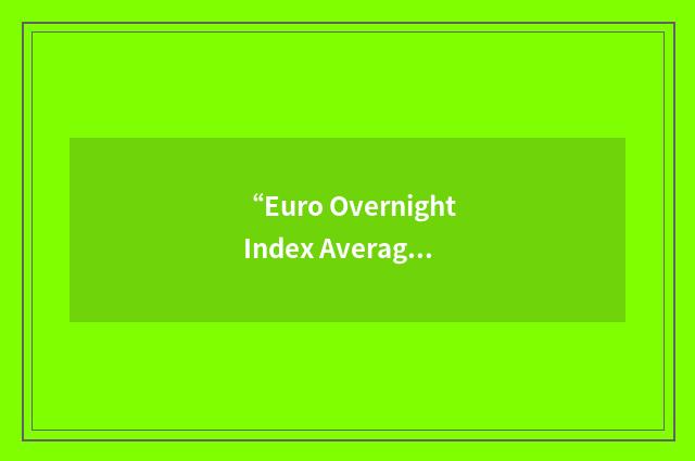 “Euro Overnight Index Average”缩略