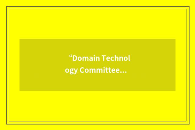 “Domain Technology Committee”缩略