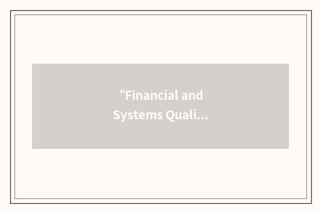 “Financial and Systems Quality Assurance Service”缩略