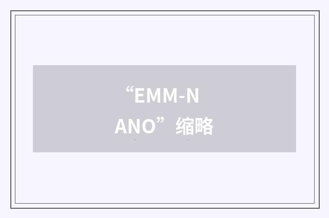 “EMM-NANO”缩略
