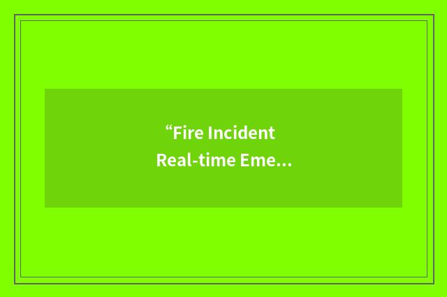 “Fire Incident Real-time Emergency System”缩略