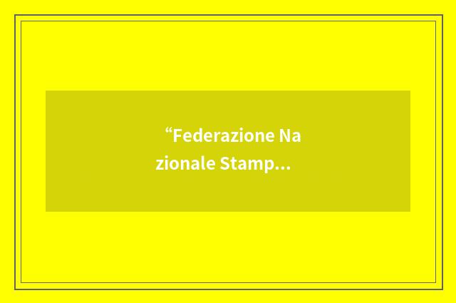 “Federazione Nazionale Stampa Italiana”缩略