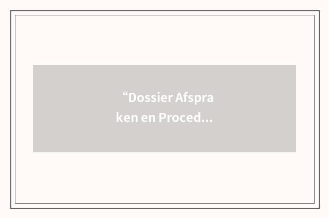 “Dossier Afspraken en Procedures”缩略