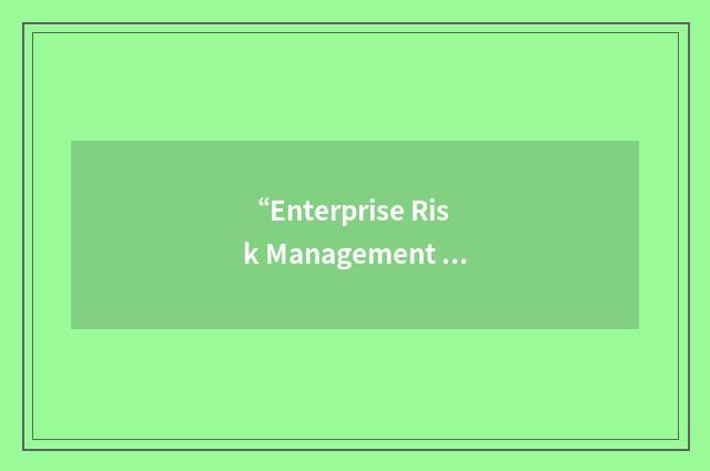 “Enterprise Risk Management Institute International”缩略