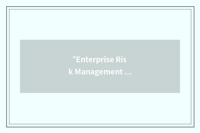 “Enterprise Risk Management Service”缩略