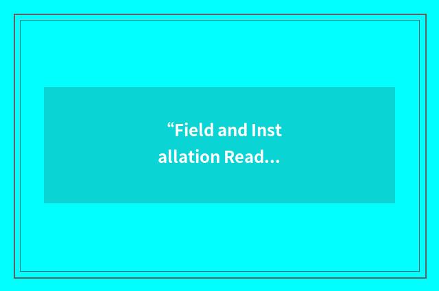“Field and Installation Readiness Support Team”缩略