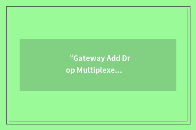 “Gateway Add Drop Multiplexer”缩略