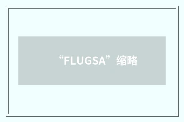 “FLUGSA”缩略
