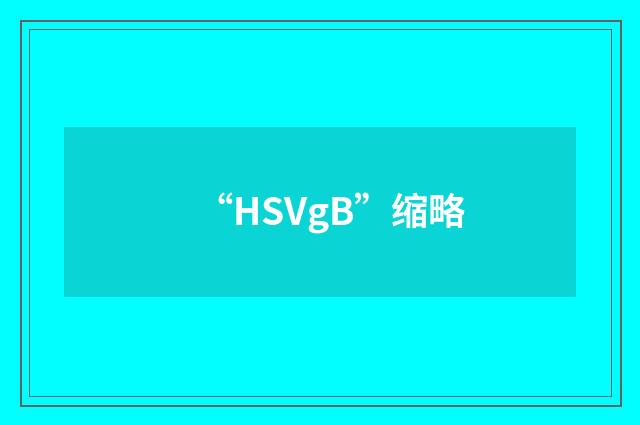 “HSVgB”缩略