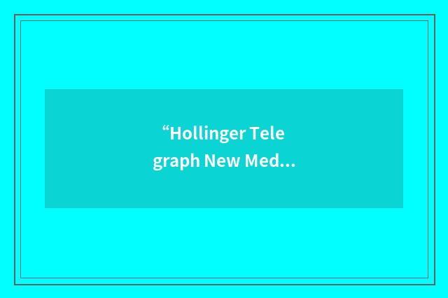 “Hollinger Telegraph New Media Limited”缩略